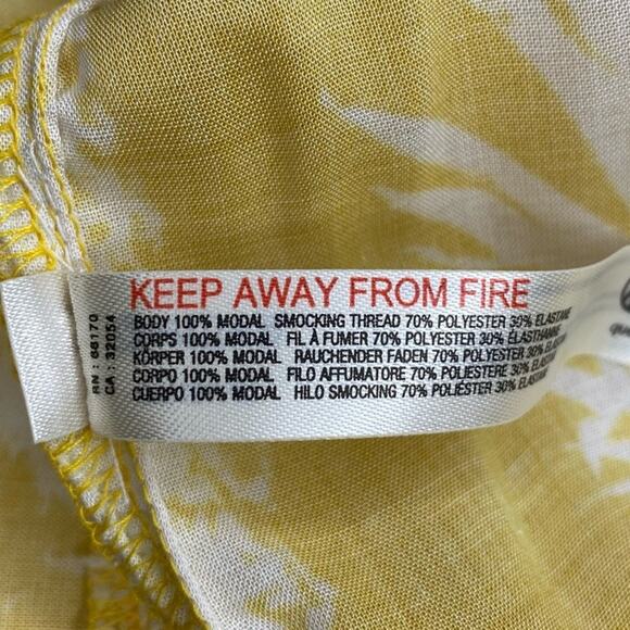 Anthropologie Pineapple Print Smocked Mini Dress size 3X - Picture 8 of 10